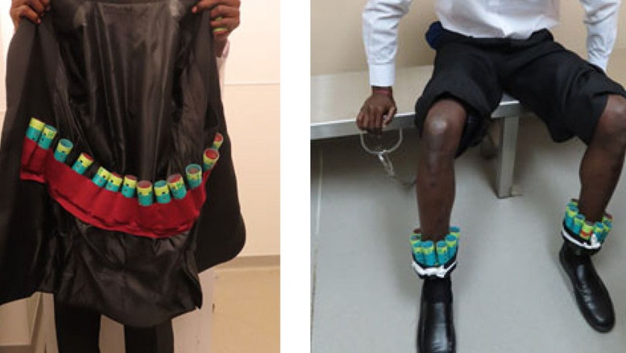 A man was busted at JFK with 35 live finches stuffed inside hair curlers