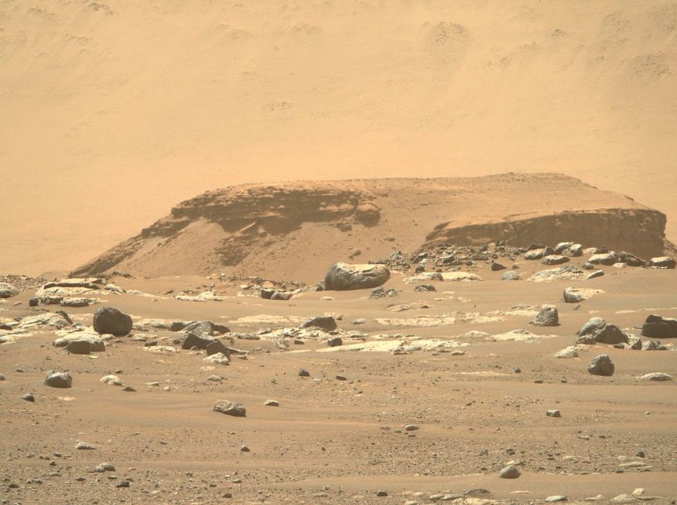 A Mars landscape taken by Perseverance