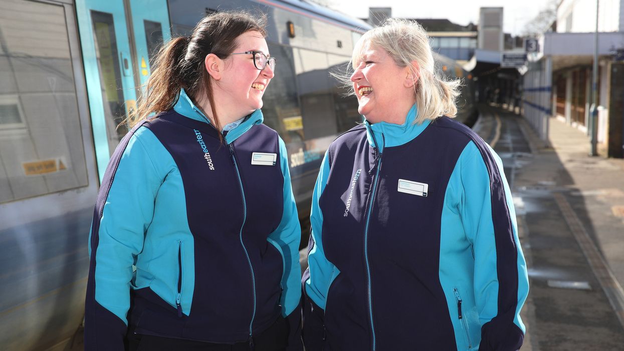 A mother and daughter train driving duo will celebrate Mother's Day on the rail network (Southeastern/PA)