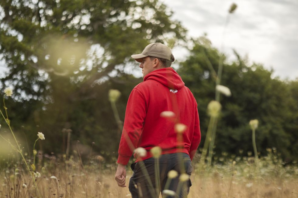 A National Trust ranger monitoring the grounds at Holnicote (James Beck/National Trust/PA)