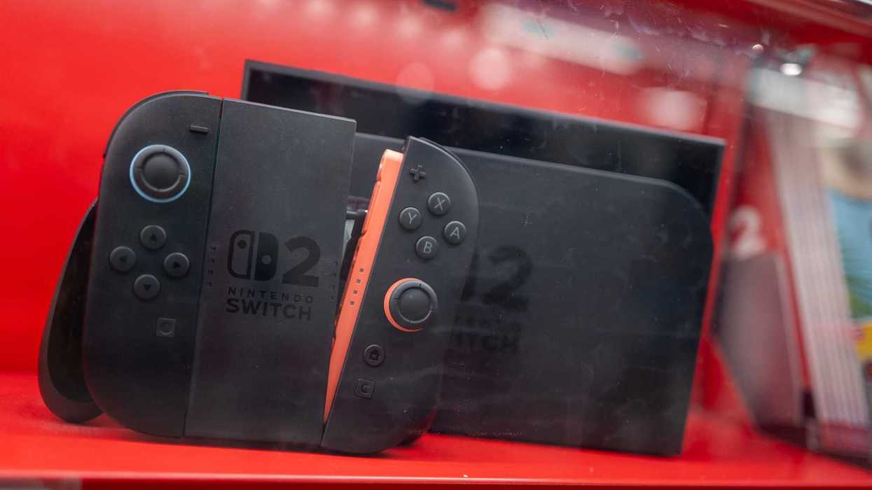 A Nintendo Switch 2 is displayed at the gaming section for Nintendo products at a shop in Tokyo on August 6, 2026