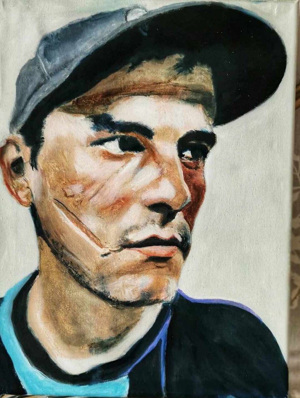 A painting of a man by Ady Medcalf