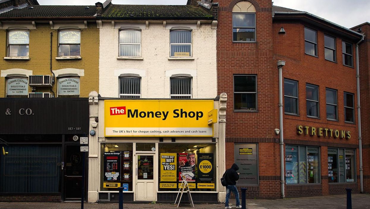 A Pay day loans shop in Walthamstow high street
