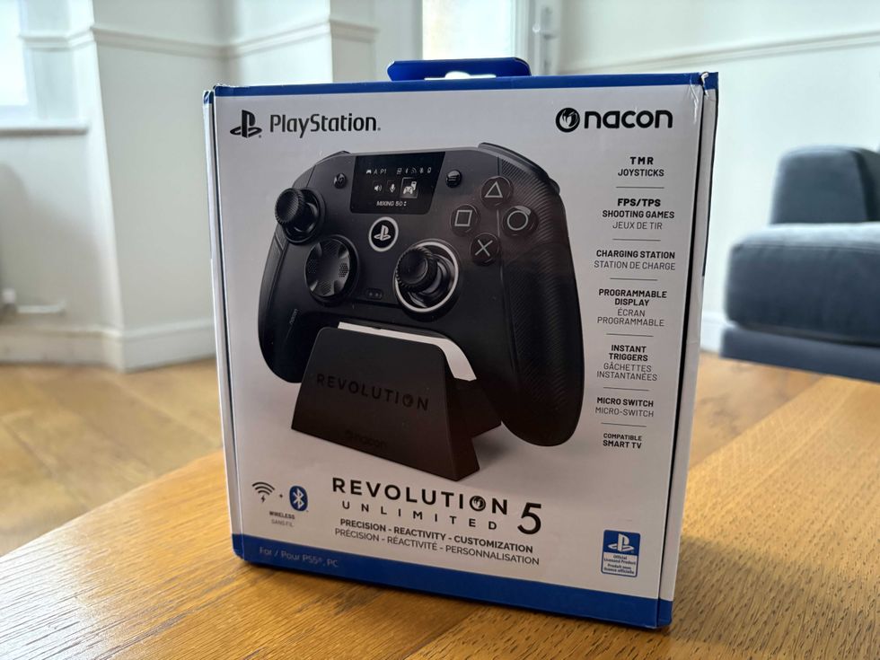 A photo of the Nacon Revolution 5 Unlimited pro controller box