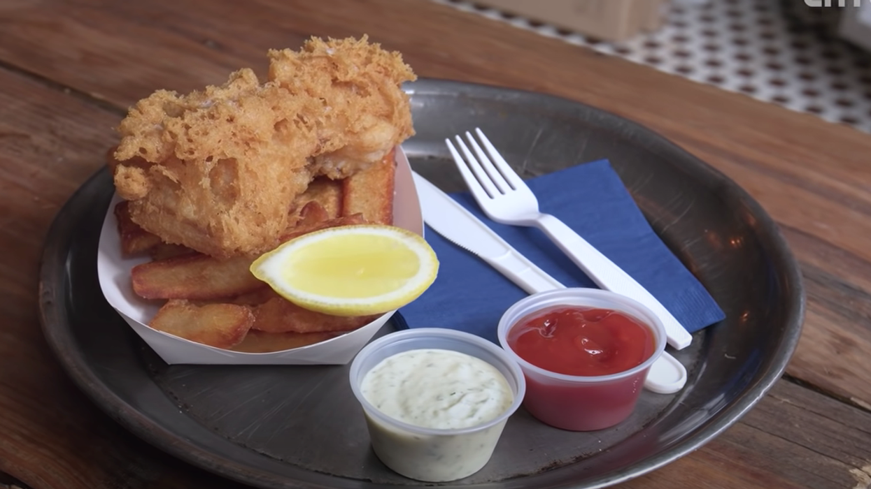 Americans are being charged £24 for this bowl of 'fish and chips'