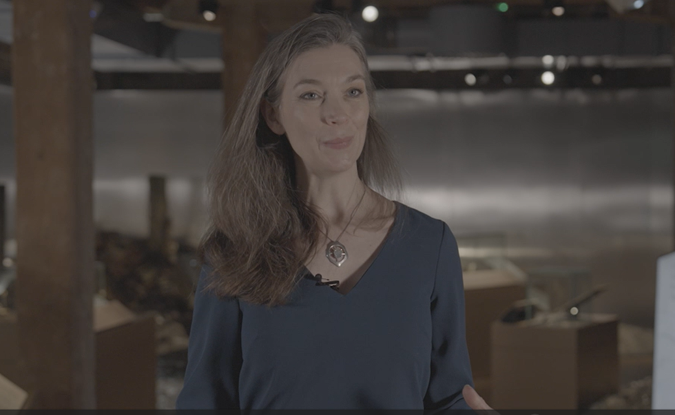 A portrait image of a woman