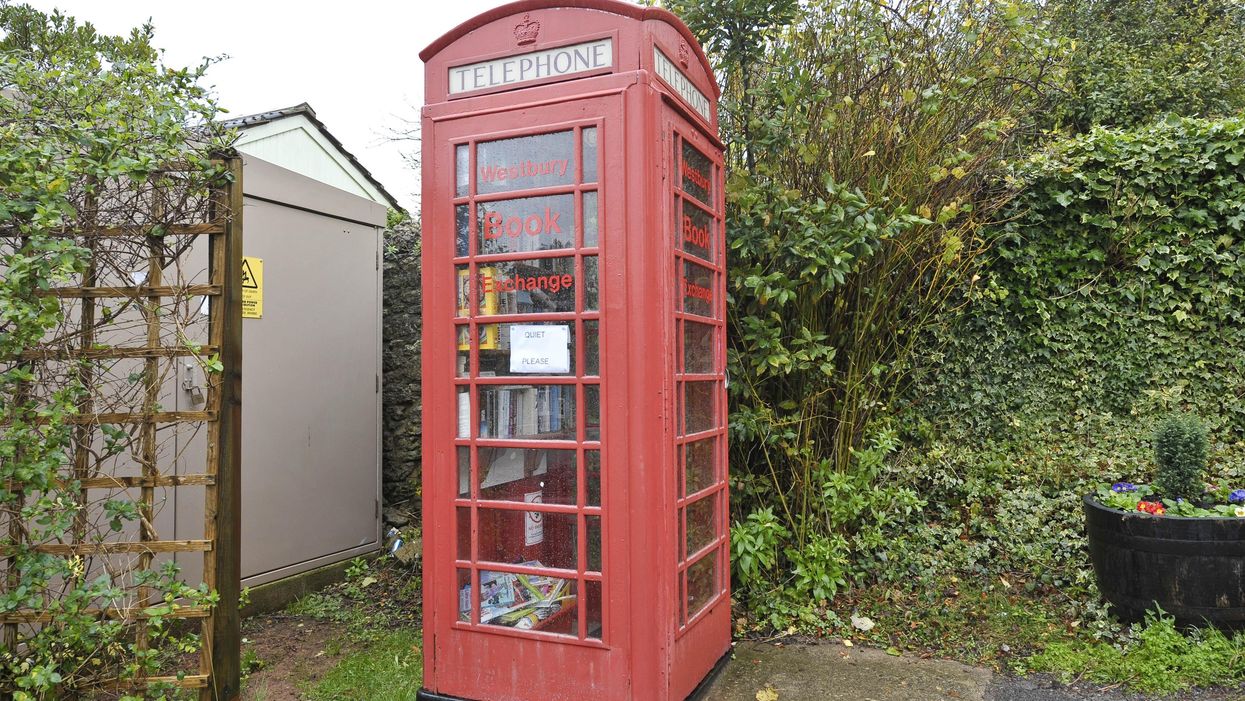 A red phone box