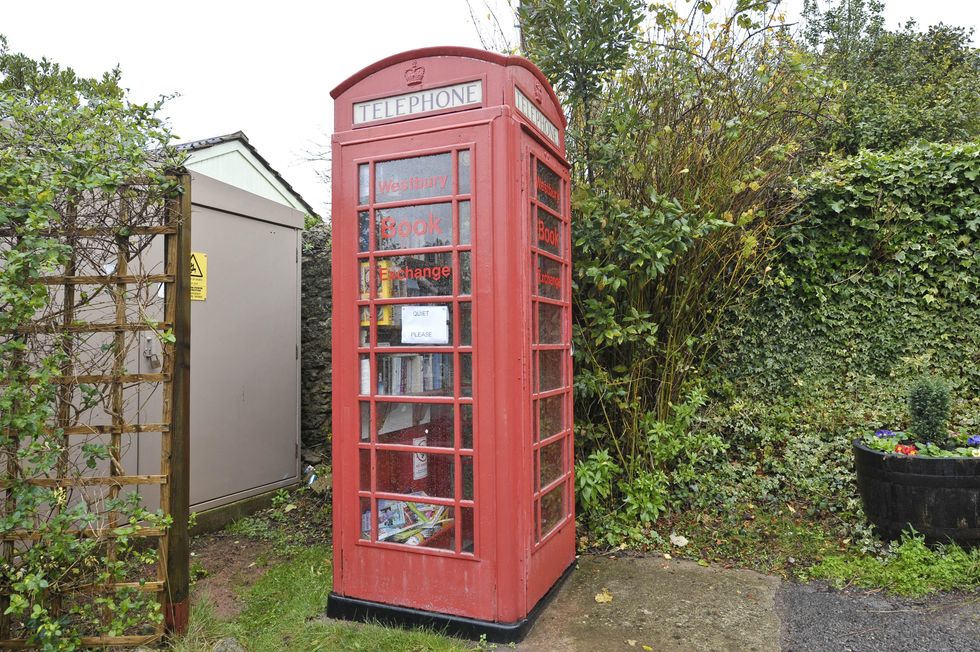 A red phone box