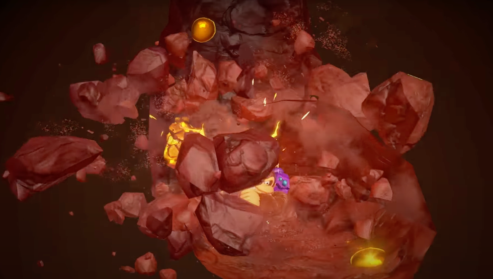 A screenshot from a DK Bananza trailer