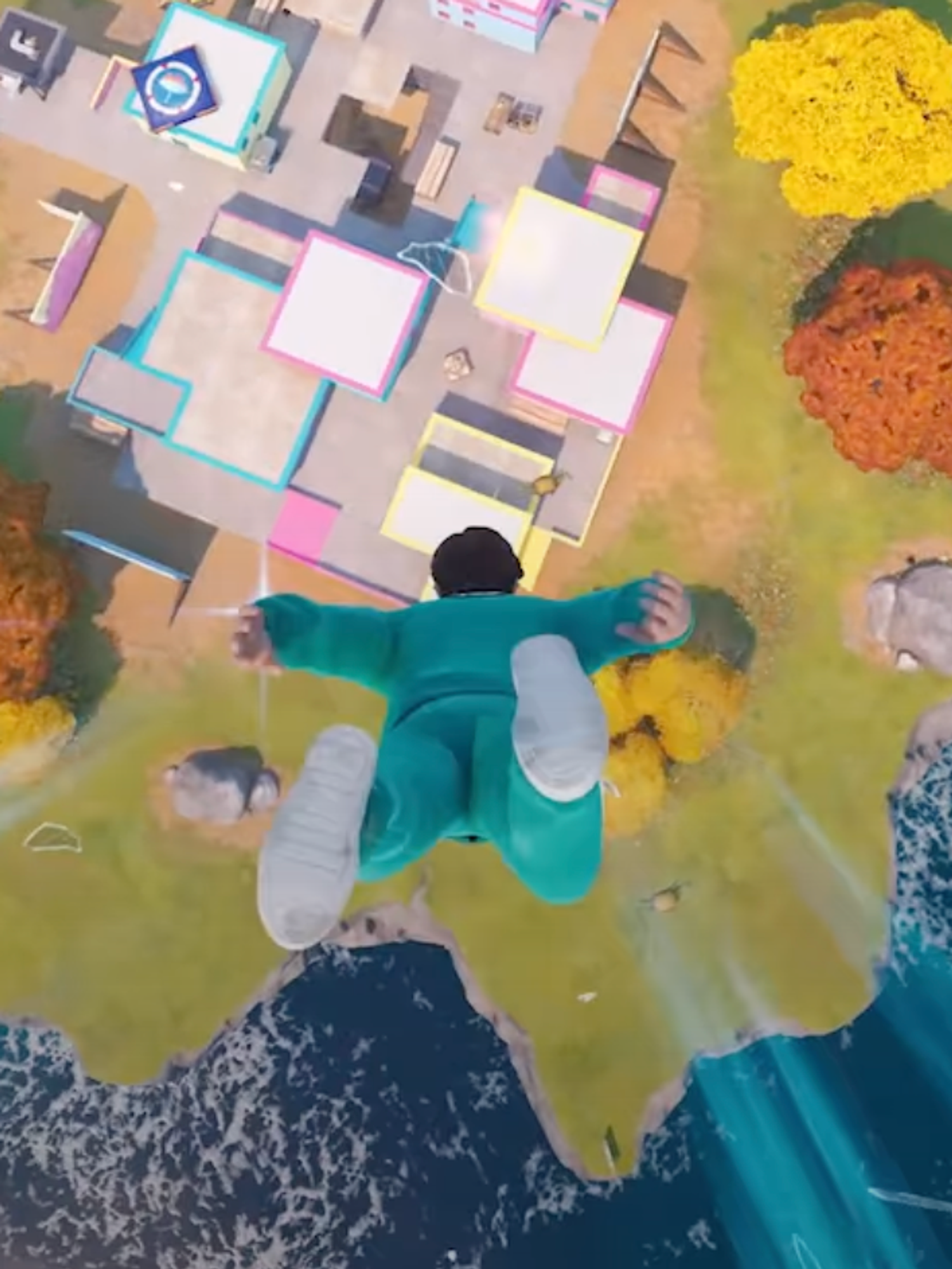 A screenshot from a Fortnite Squid Games collaboration traier