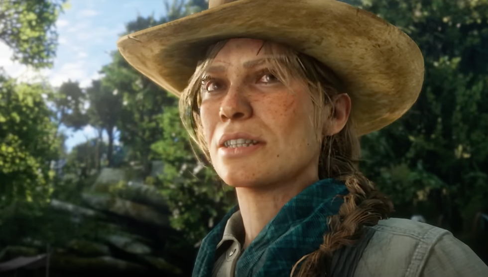 A screenshot from a Red Dead Redemption 2 trailer