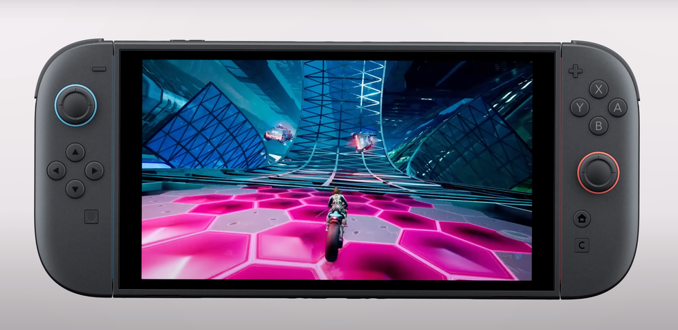 A screenshot from a Switch 2 trailer of Split Fiction running on the new console