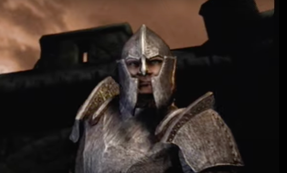 A screenshot from a trailer for The Elder Scrolls IV Oblivion