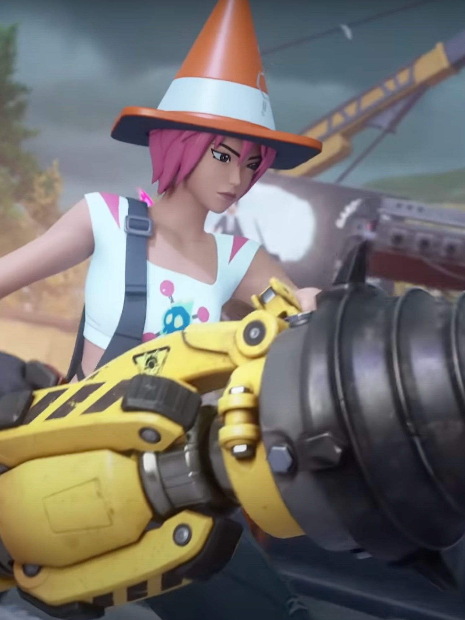 A screenshot from a trailer for the Fortnite update