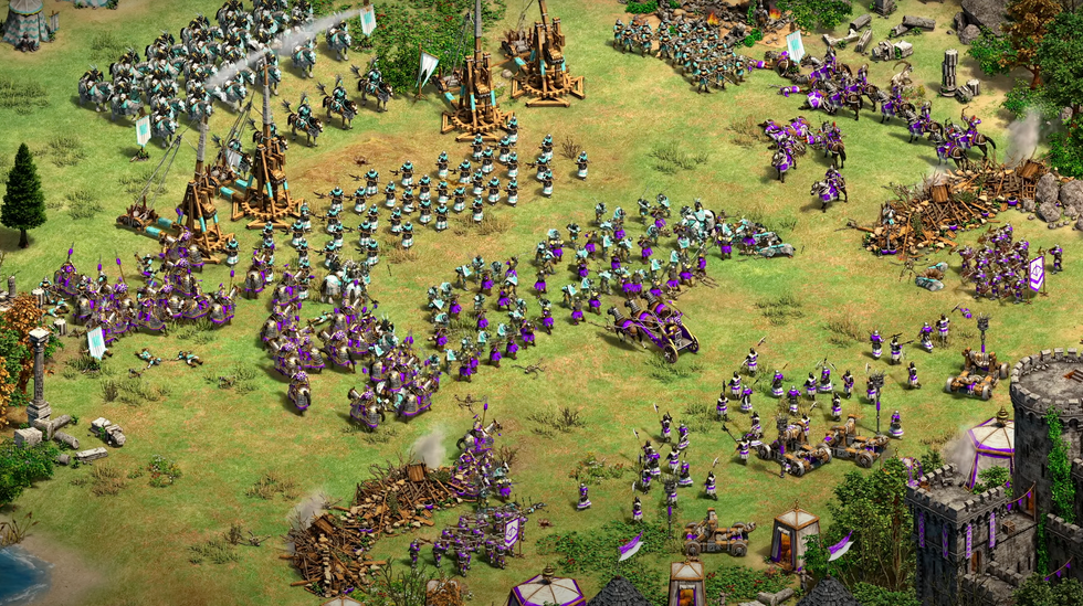 A screenshot from an Age of Empires 2 Definitive Edition trailer