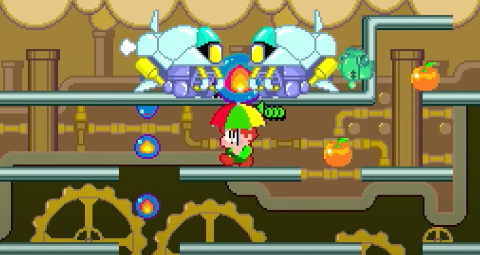 A screenshot from Parasol SuperstarsA screenshot from Parasol Superstars