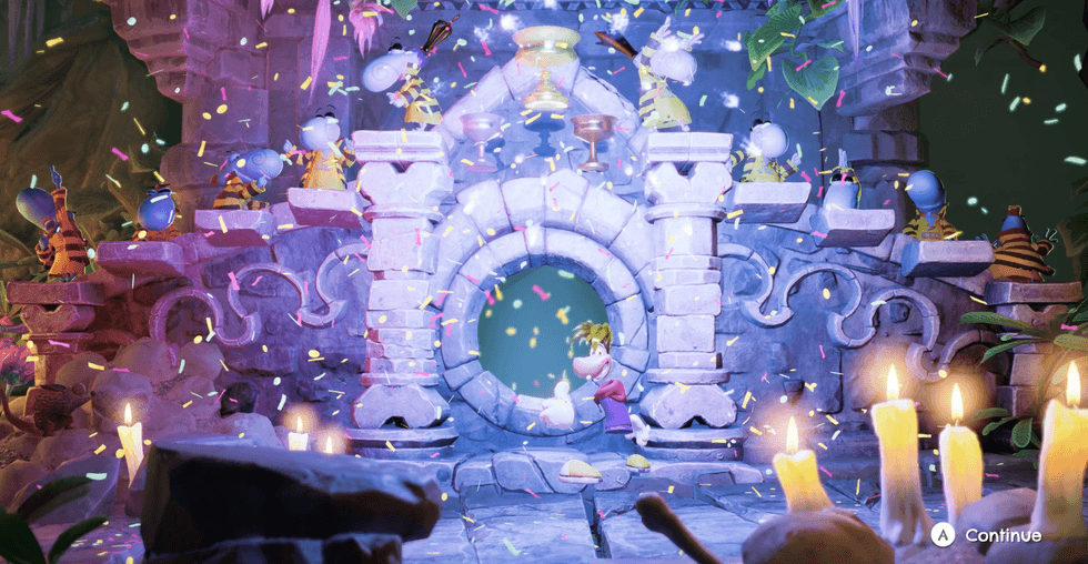 A screenshot from Rayman Legends Retold