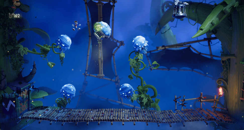 A screenshot from Rayman Legends Retold
