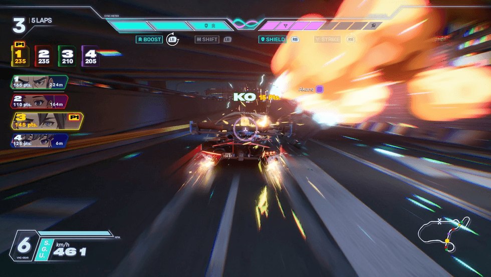 A screenshot from Screamer gameplay