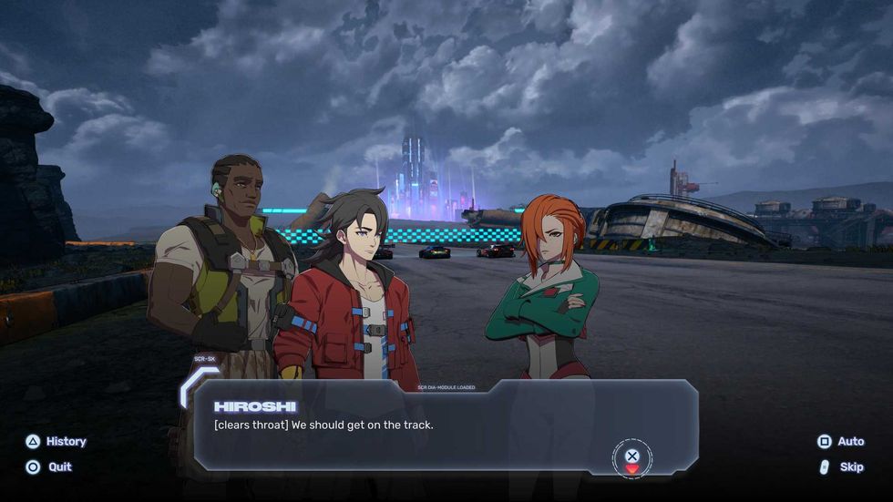 A screenshot from Screamer