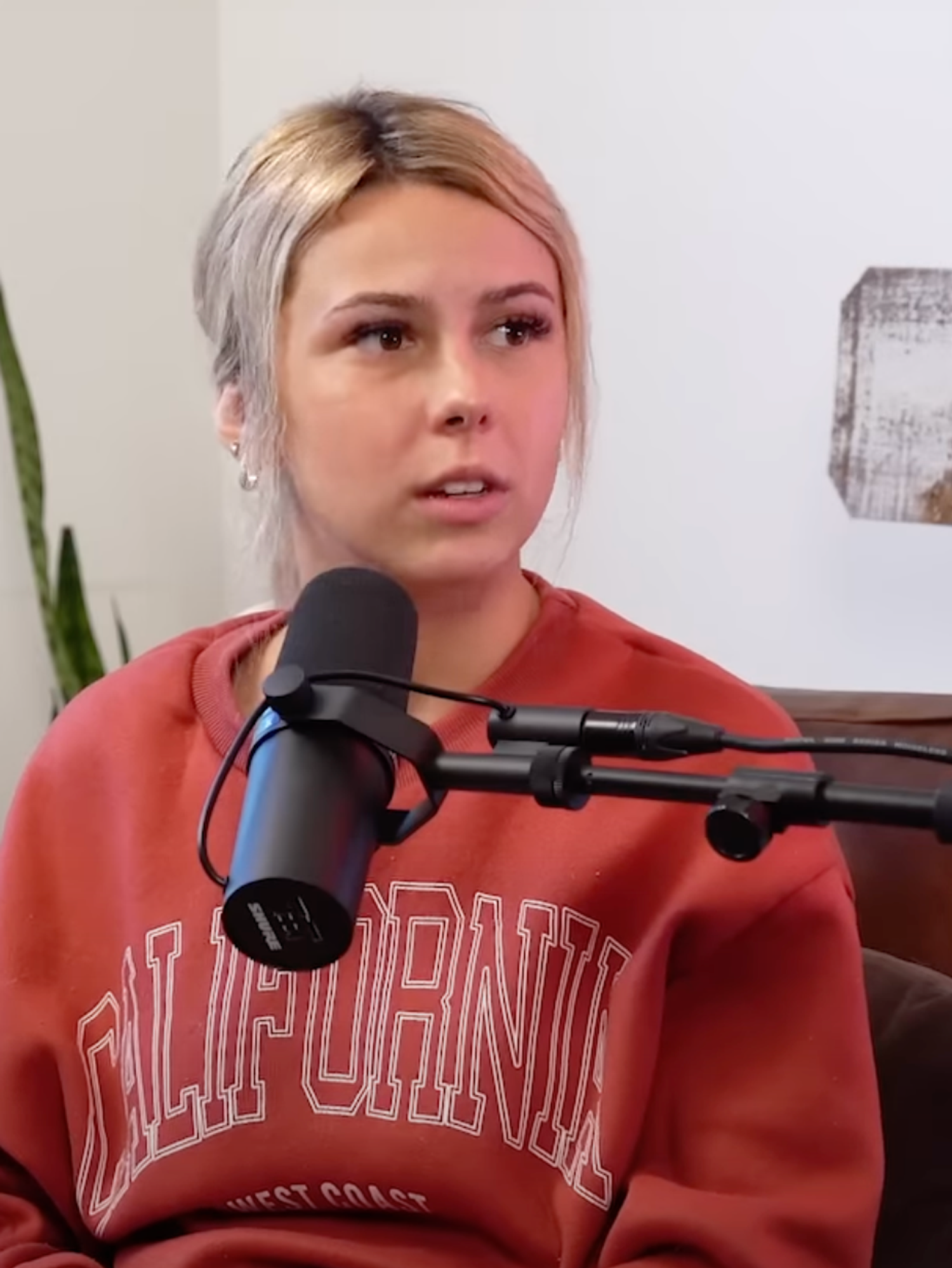 A screenshot from Talk Tuah of Haliey Welch, the viral Hawk Tuah girl