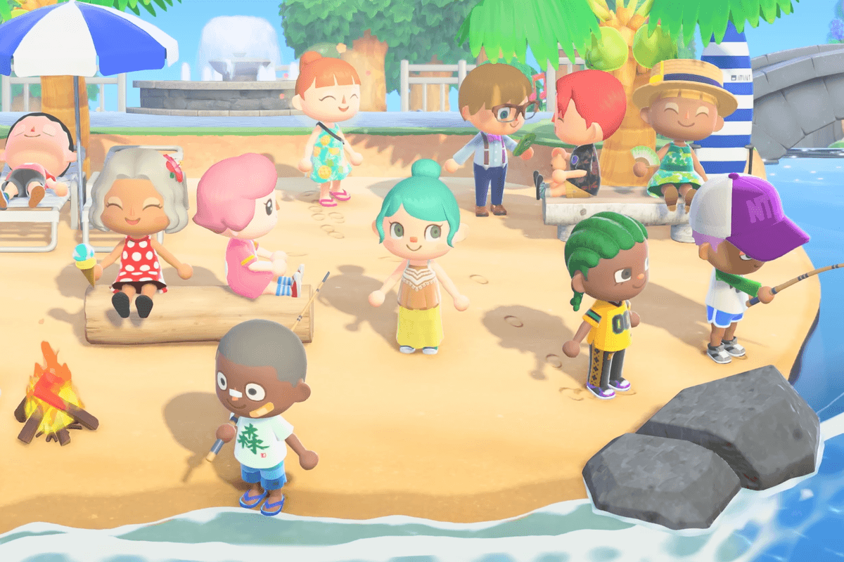 A screenshot from the Animal Crossing New Horizons Nintendo Switch 2 Edition trailer