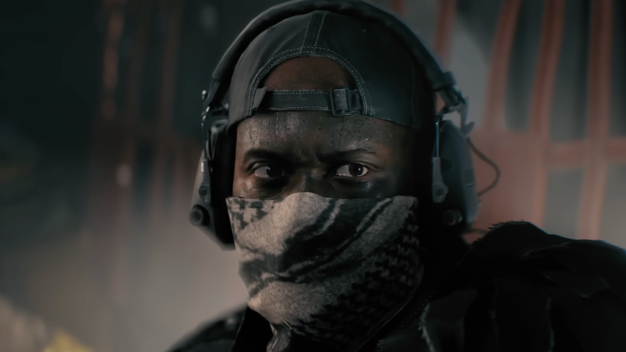 A screenshot from the Battlefield 6 Season 1 cinematic trailer