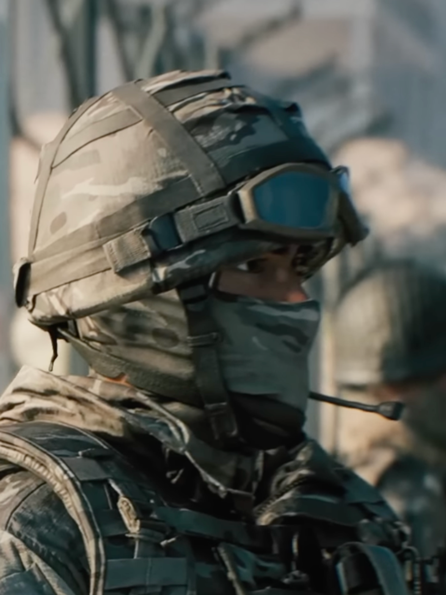 A screenshot from the Battlefield 6 Season 1 trailer cinematic