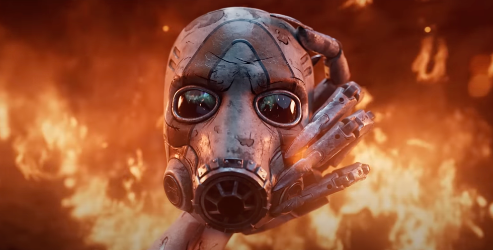 A screenshot from the Borderlands 4 reveal trailer