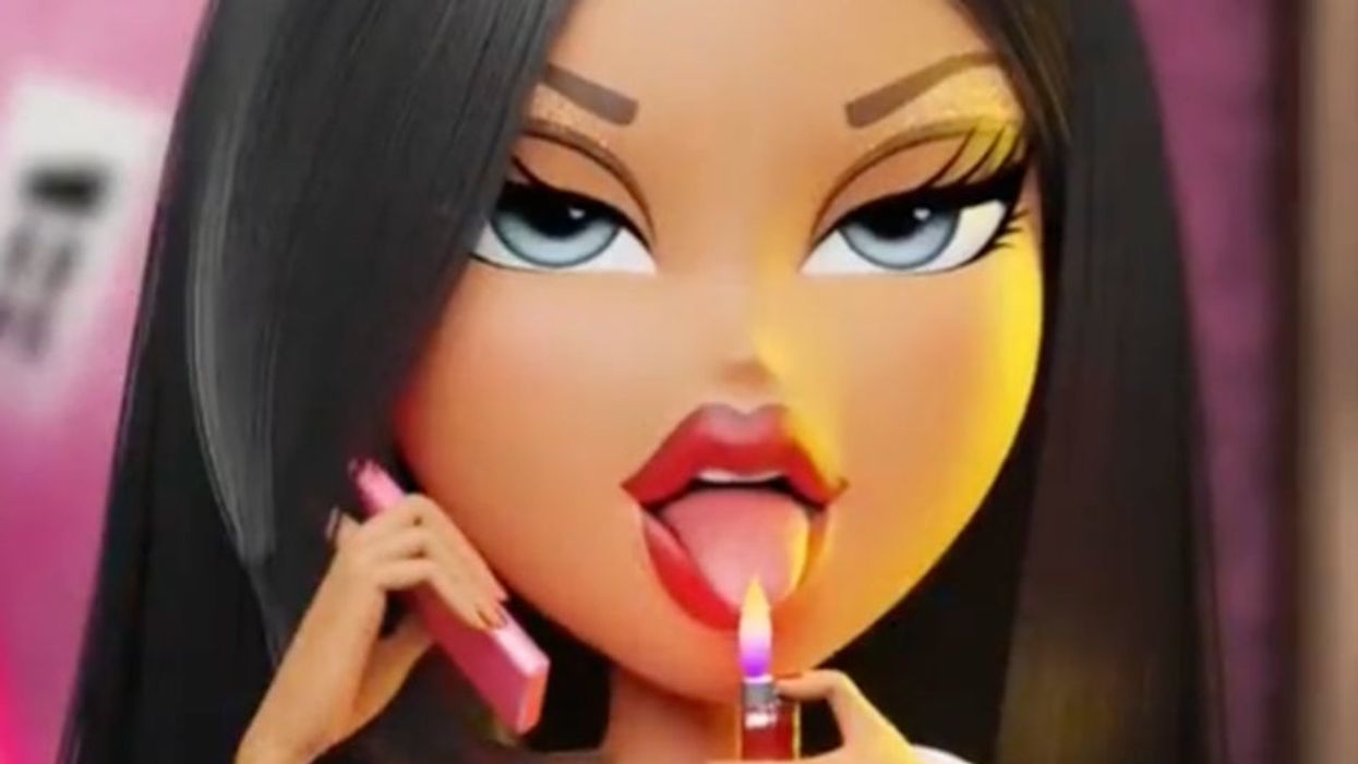 <p>A screenshot from the clip in question </p>
