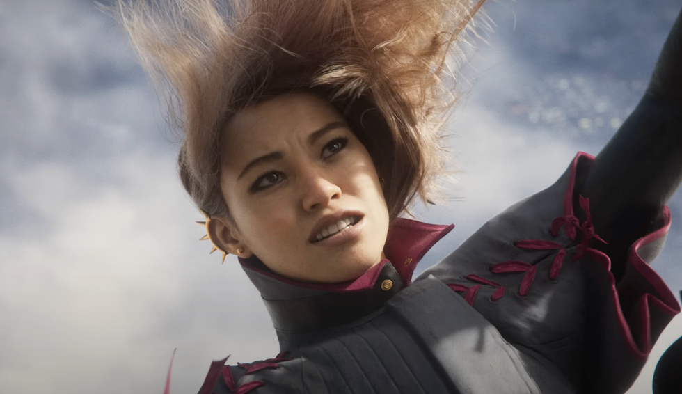 A screenshot from the Concord cinematic trailer for PS5