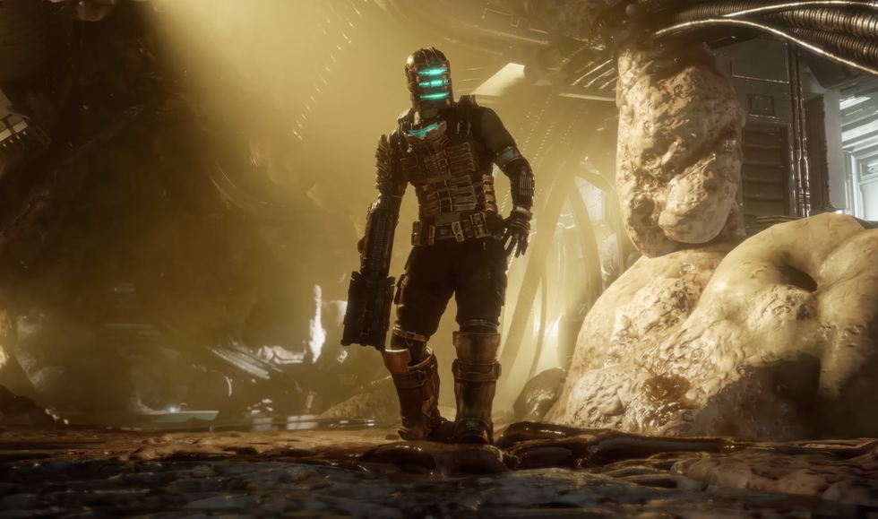 A screenshot from the Dead Space remake trailer