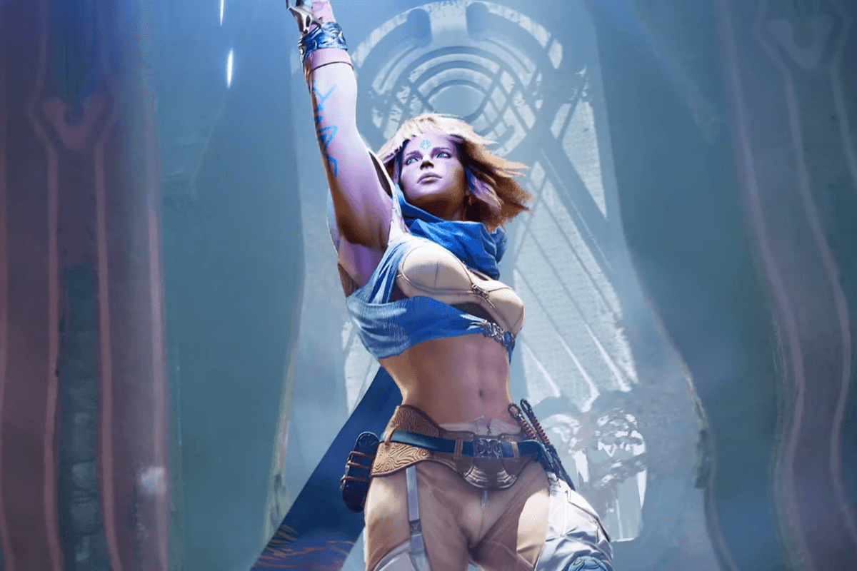 A screenshot from the Highguard reveal trailer