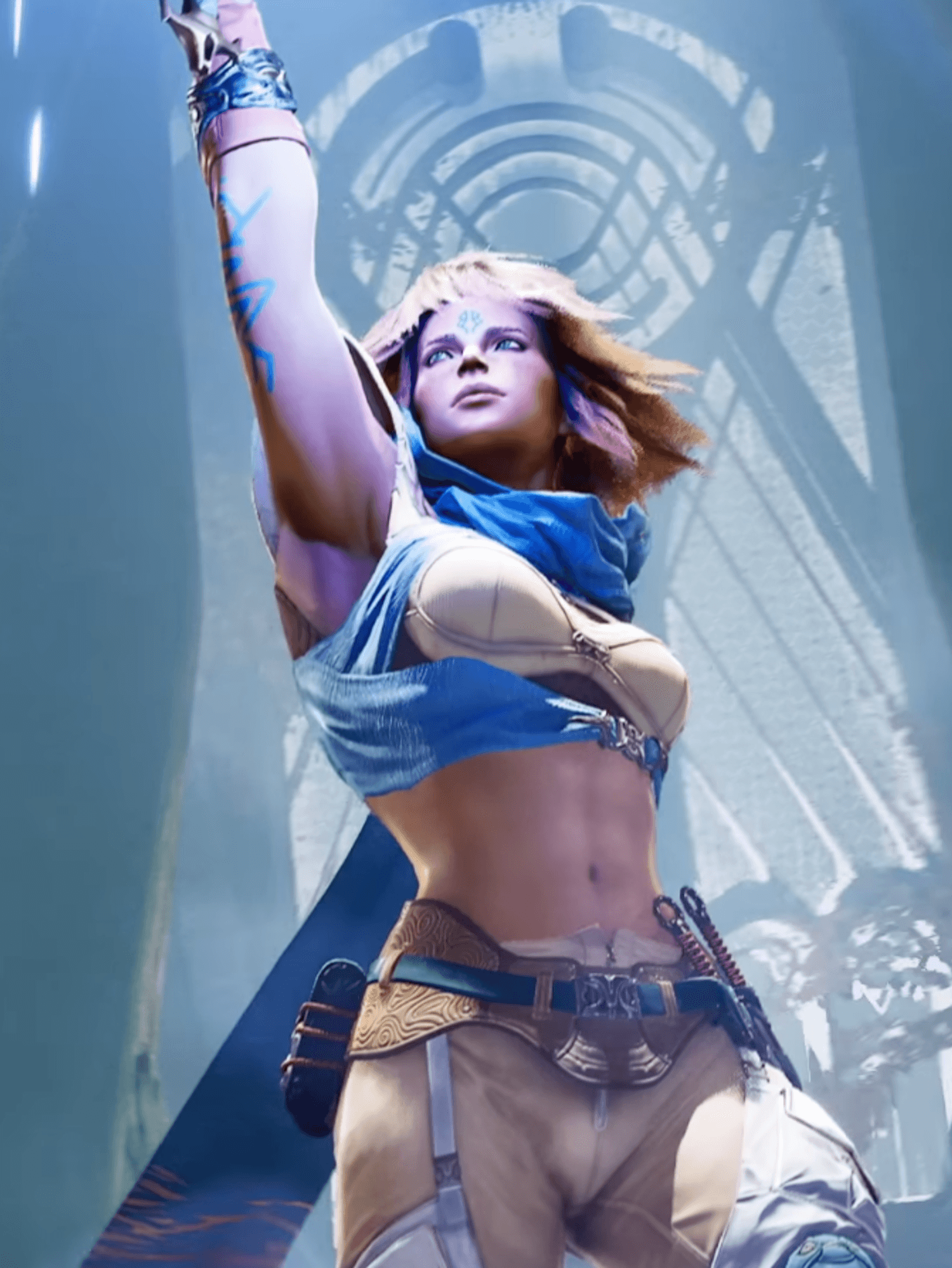 A screenshot from the Highguard reveal trailer