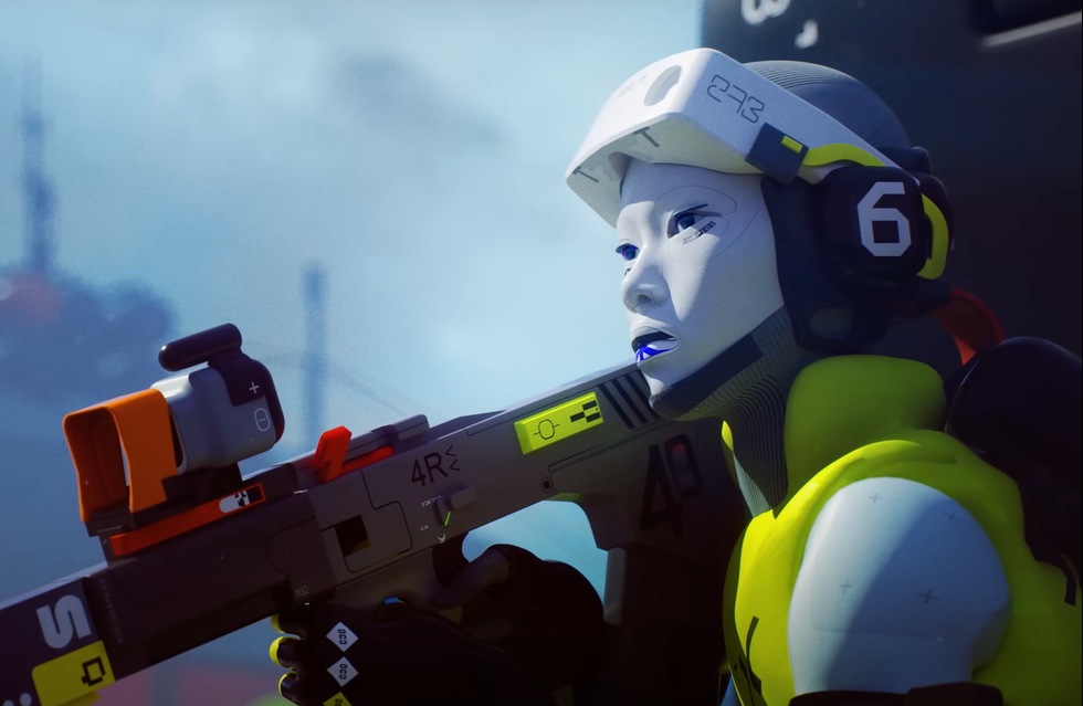 A screenshot from the Marathon announcement trailer