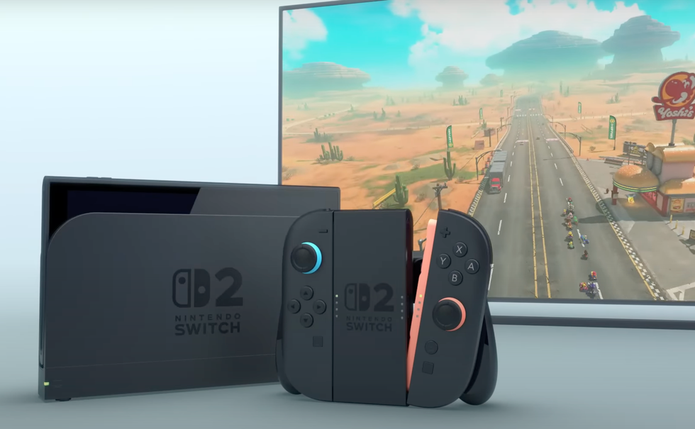 A screenshot from the Nintendo Switch 2 reveal trailer