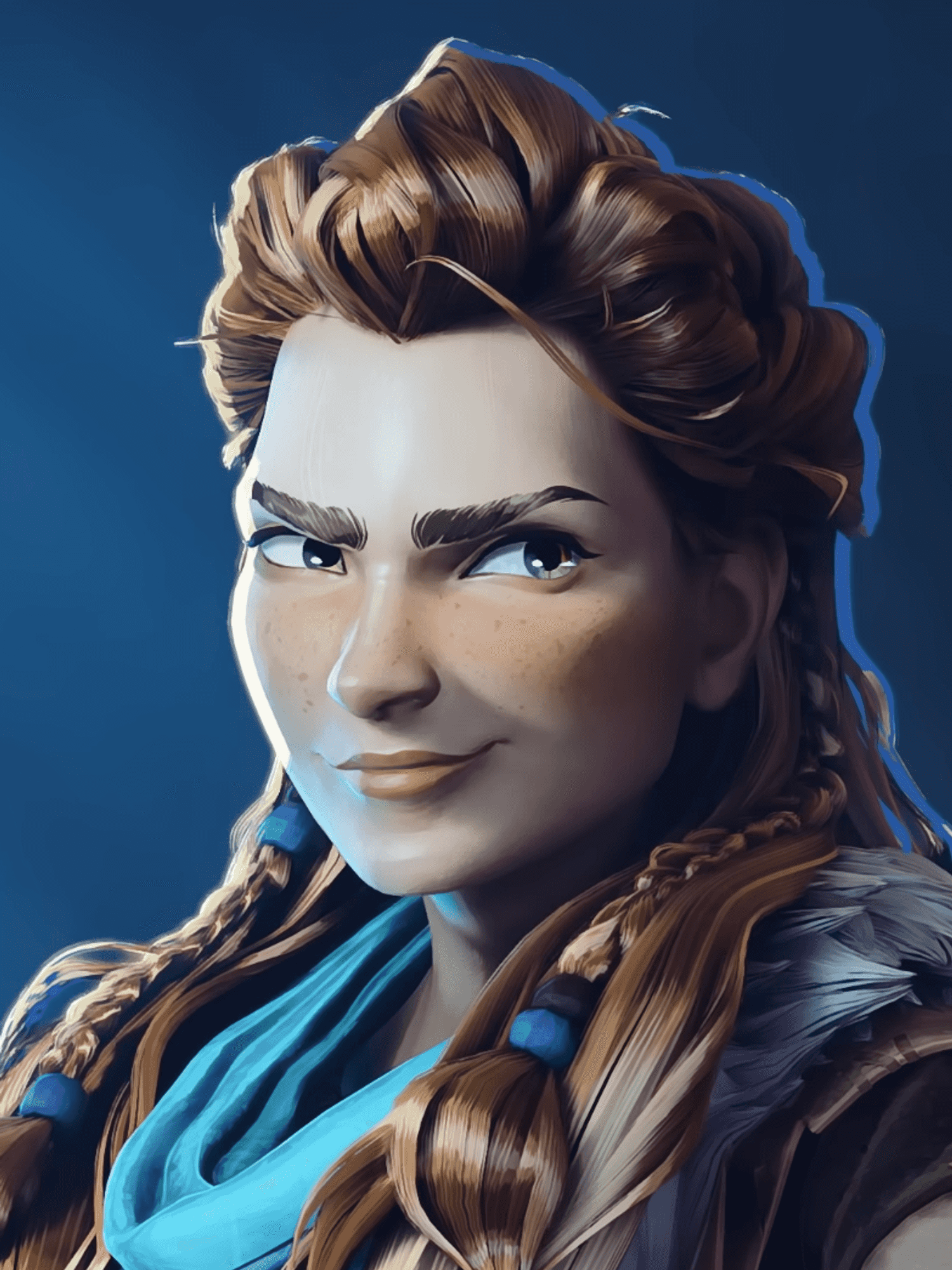 A screenshot from the reveal trailer of Horizon Hunters Gathering