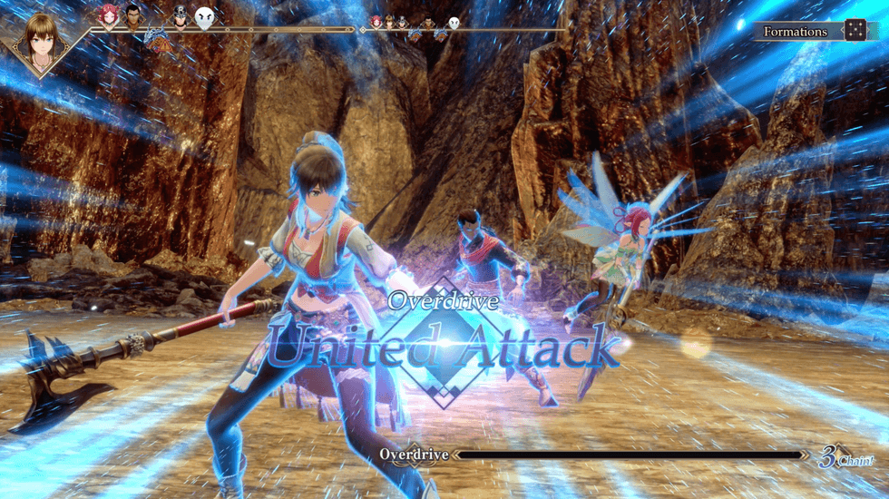 A screenshot from the Romancing SaGa 3: Destinies United demo