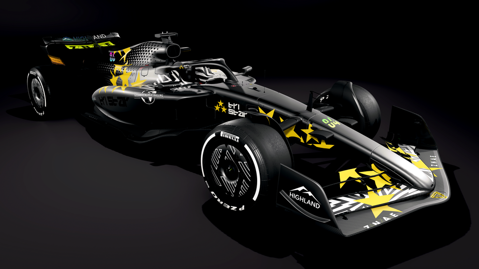 A screenshot of a customised F1 car in EA Sports F1 25