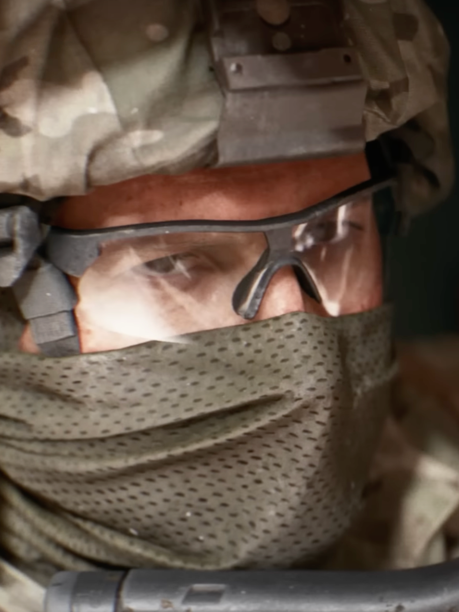 A screenshot of a soldier from the Battlefield 6 reveal trailer