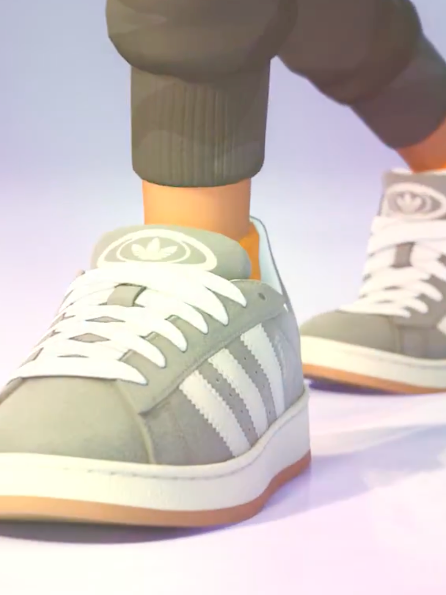 A screenshot of Adidas kicks in Fortnite