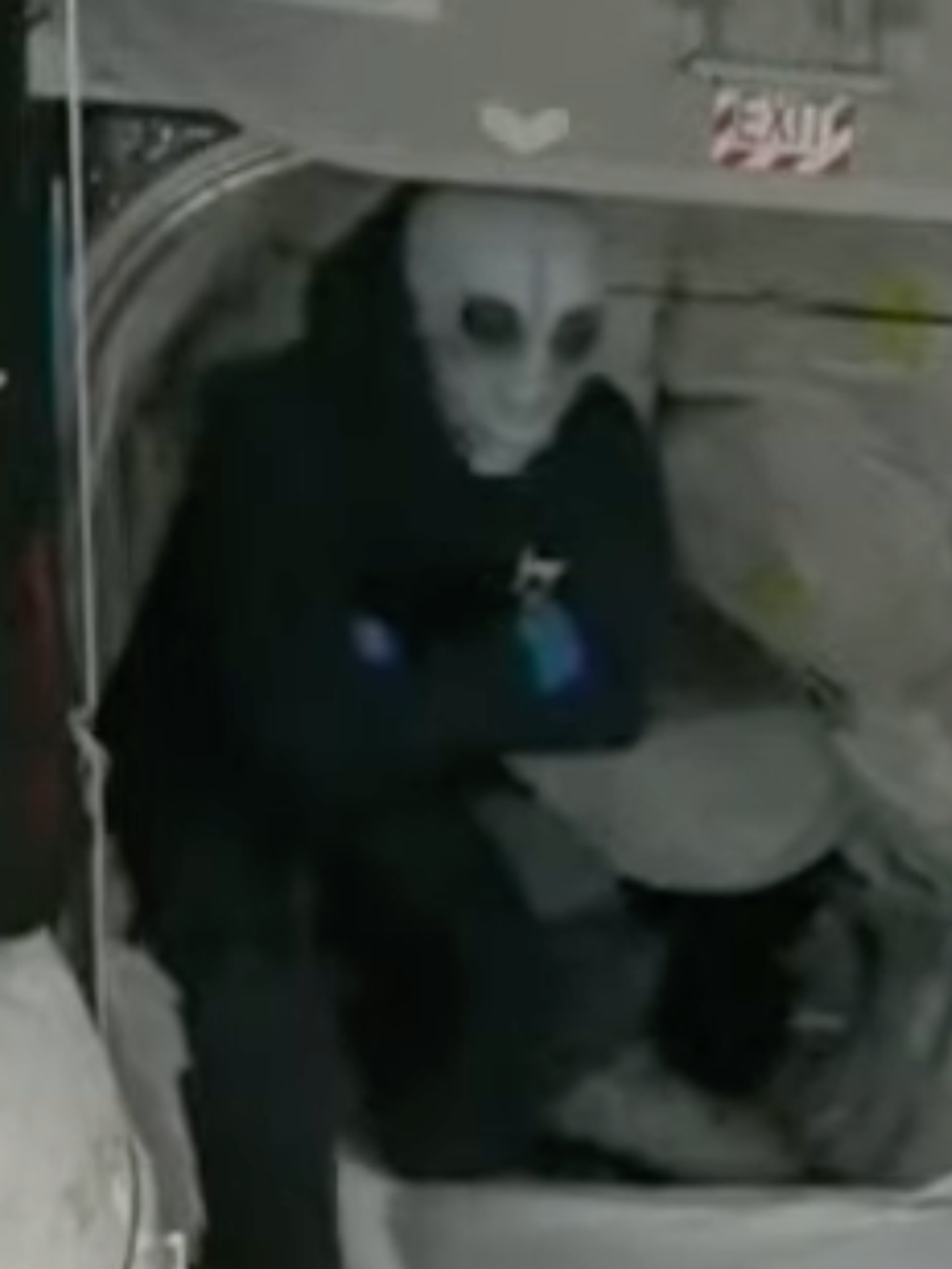 A screenshot of an 'alien' on board ISS