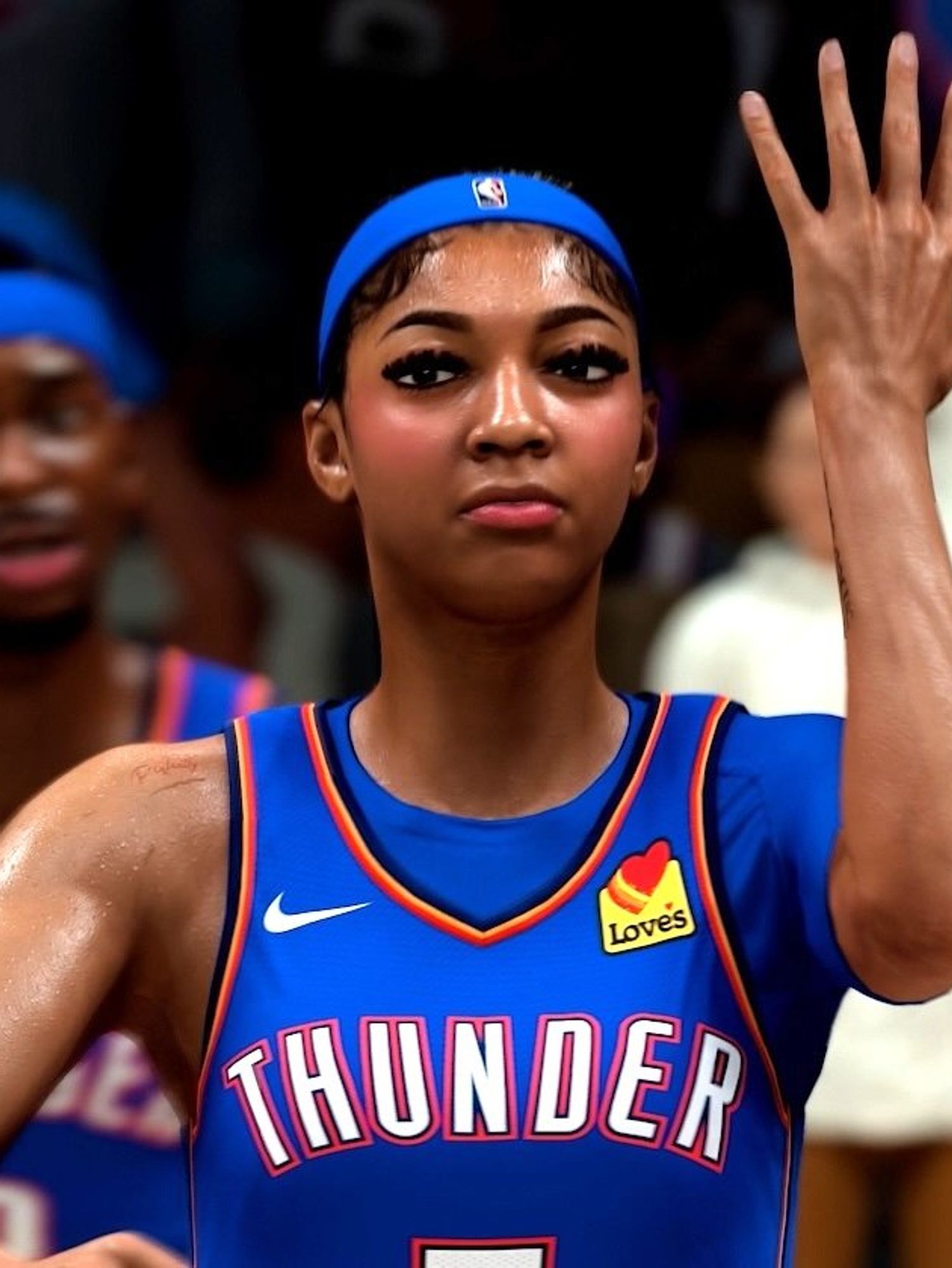 A screenshot of Angel Reese from NBA 2K26