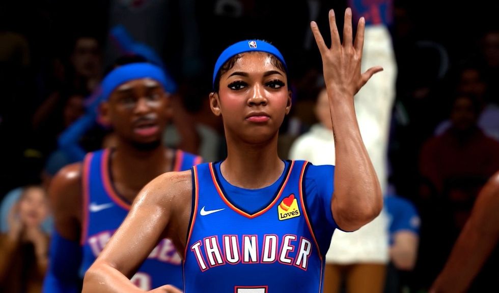 A screenshot of Angel Reese from NBA 2K26
