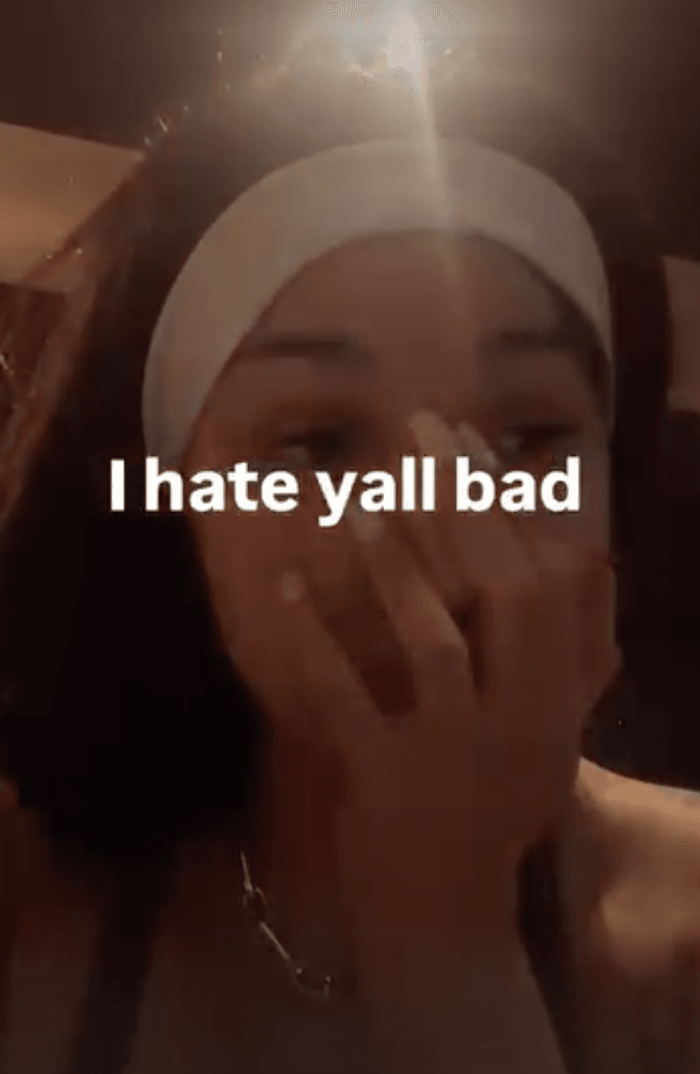 A screenshot of Cardi B's Instagram story