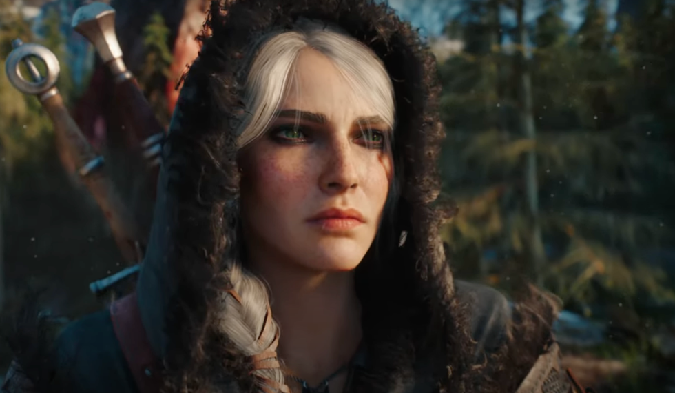 A screenshot of Ciri in The Witcher 4
