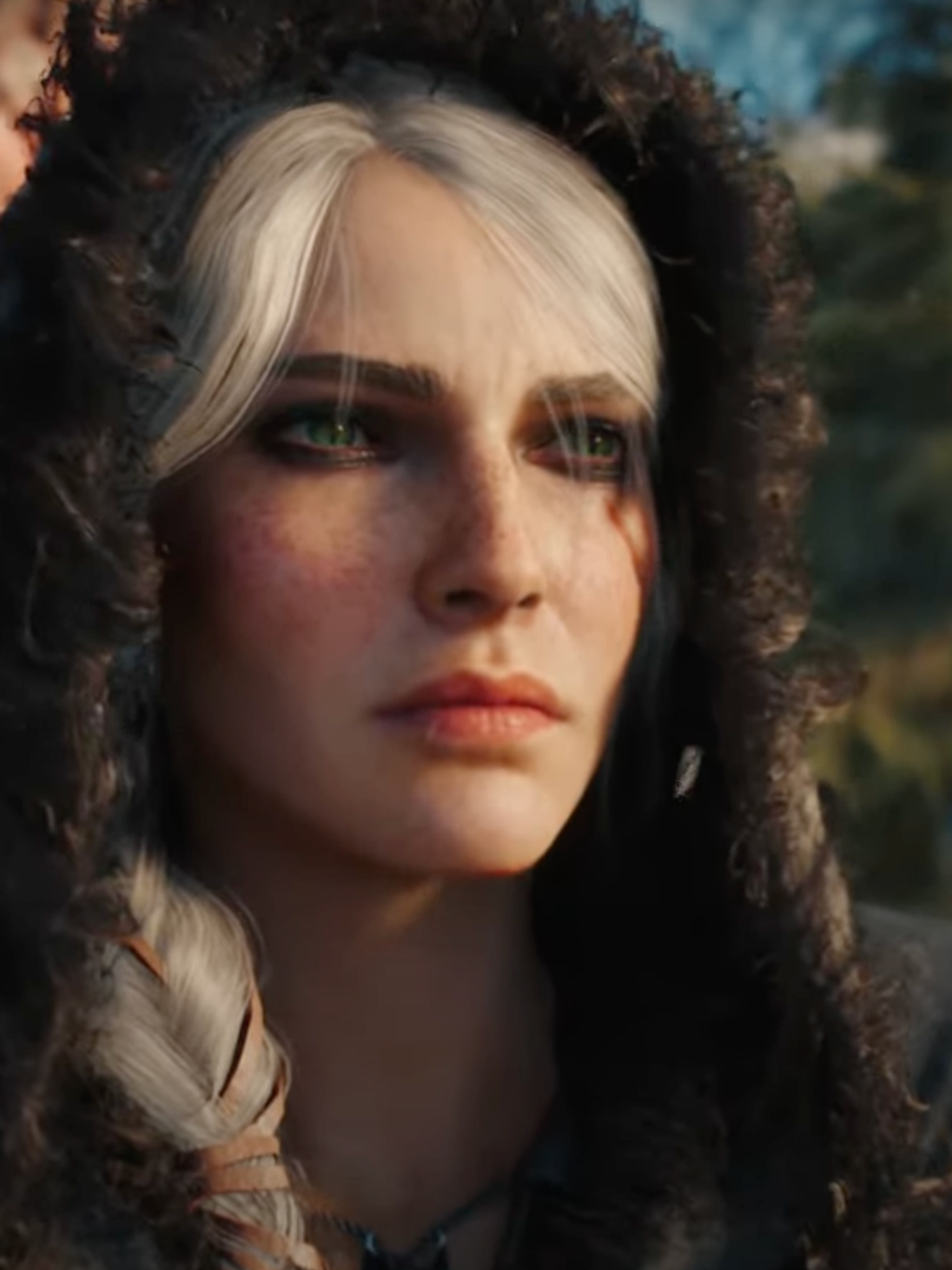 A screenshot of Ciri in The Witcher 4