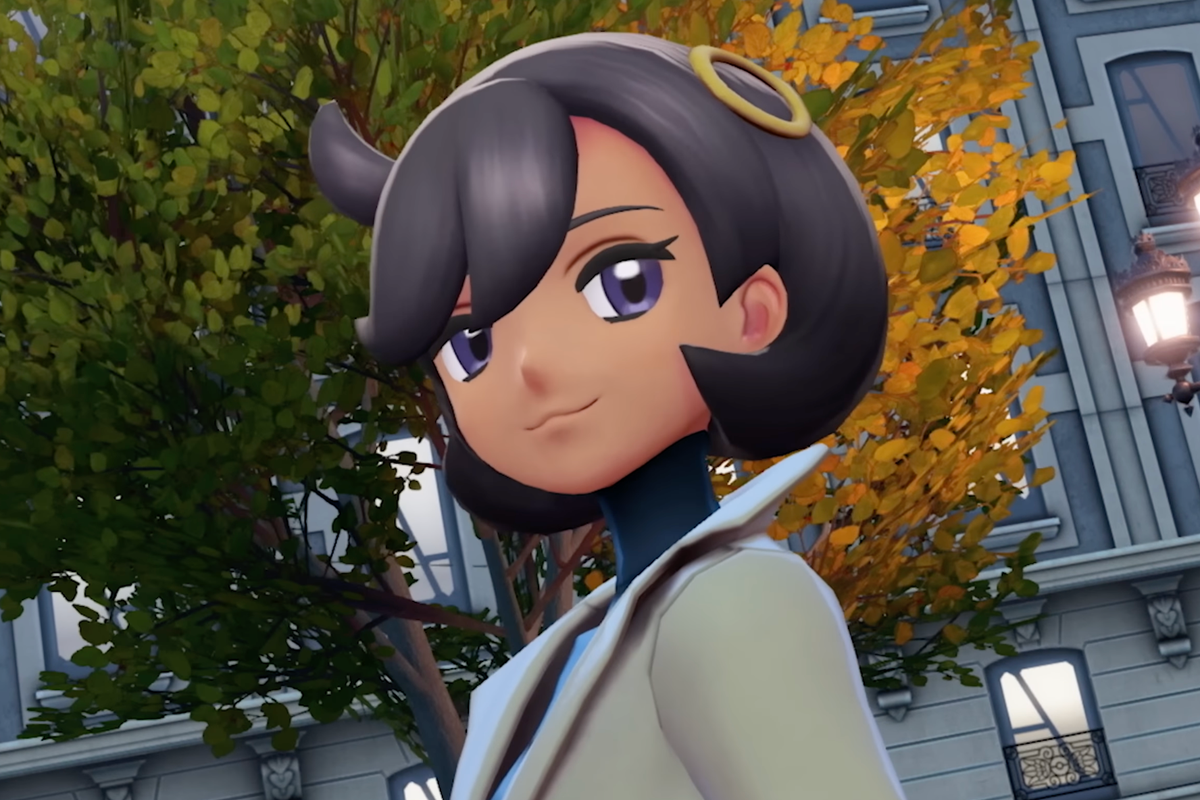 A screenshot of Emma from a Pokemon Legends Z-A trailer