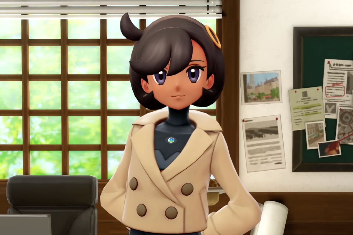 A screenshot of Emma from the Pokemon Legends Z-A trailer