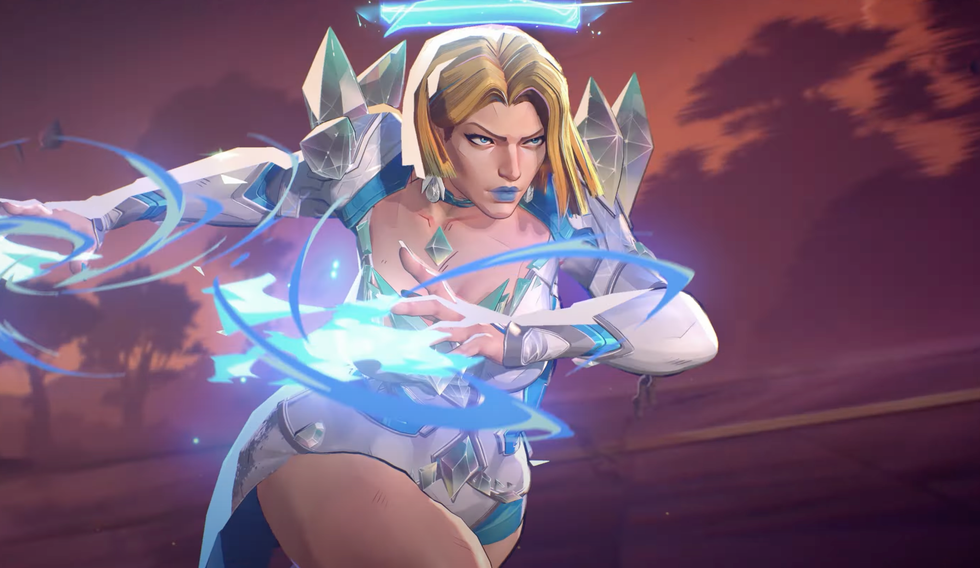 A screenshot of Emma Frost in Marvel Rivals